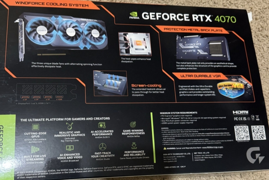 Видеокарта: Gigabyte RTX 4070 , 12G Киев - изображение 2