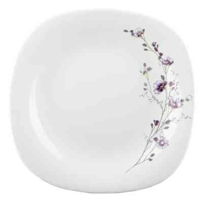 Тарелка Vittora "Фіолетова Гілка" Square супова 23 см (V-230SPB) Винница