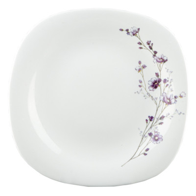Тарелка Vittora "Фіолетова Гілка" Square супова 23 см (V-230SPB) Винница - изображение 1