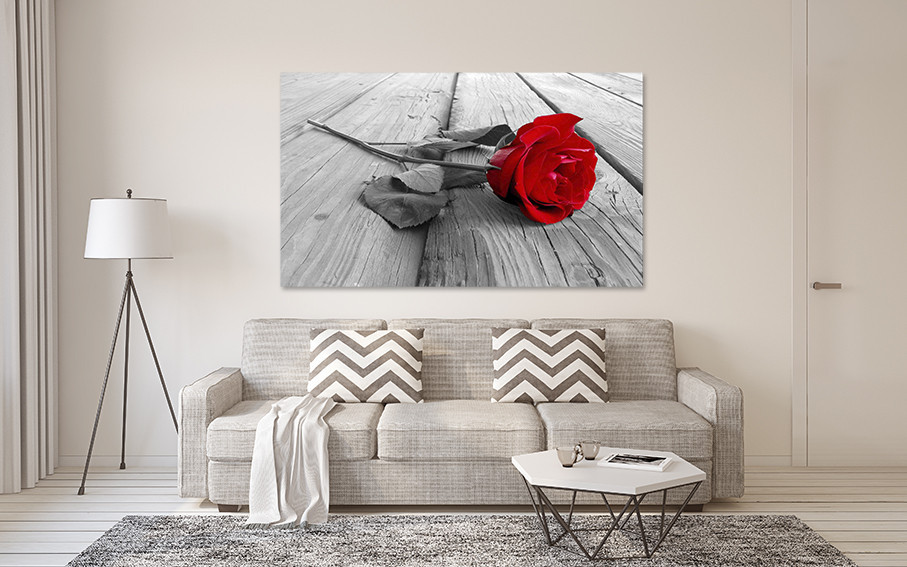 Картина холст в гостиную / спальню  Червона троянда    MLP_156 80x120 см Киев - изображение 2