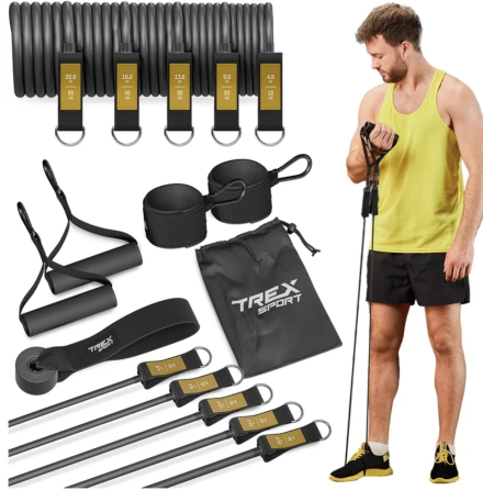 Набір резинок з еспандерами Trex Sport TX-050TS чорний Киев