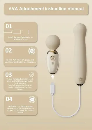 Аксесуар пульсатор Zalo – AVA Attachment Ivory White для смарт-вібромасажера Zalo – AVA Львів