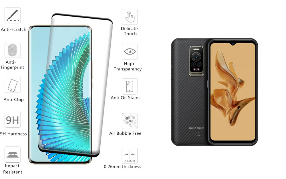 Захисне скло HyperGlass Pro для Ulefone Armor 17 Pro – максимальна чутливість та захист Київ - фото 2