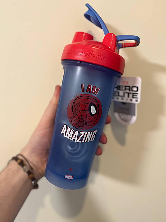 Шейкер спортивний BlenderBottle Classic Loop PRO 28oz/820ml Marvel Spider Man (600558) Каменское - изображение 7