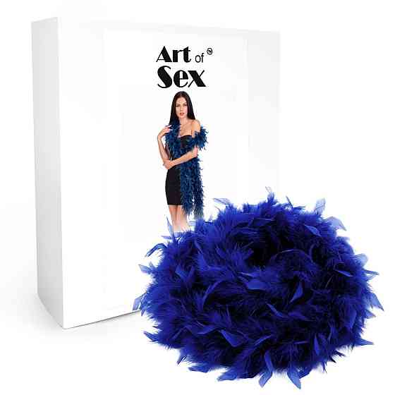 Боа з пір’я Art of Sex, довжина 2 метри, колір синій Sex Aura Київ