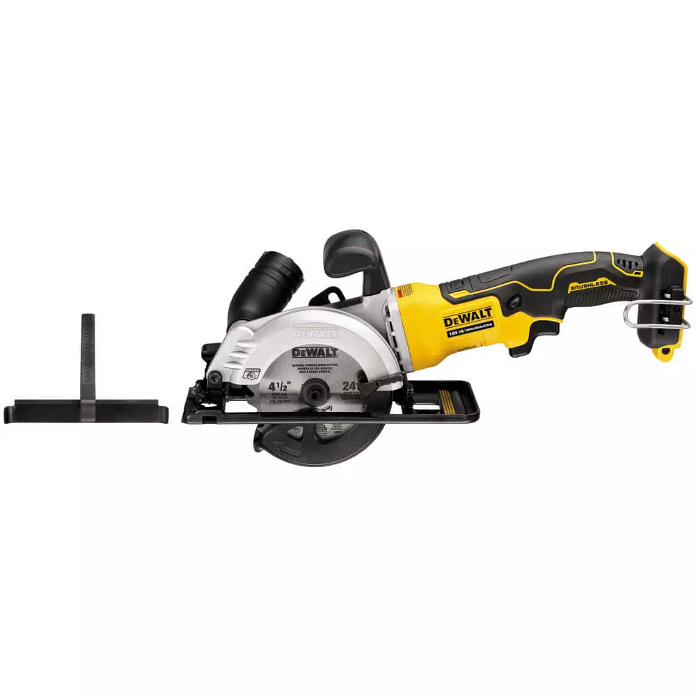 Пила дисковая безщеточная аккумуляторная компактная DeWALT DCS571NT : без АКБ, 18 В, 4500 об/мин Киев - изображение 3