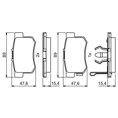 Тормозные колодки Bosch 0 986 494 233 Винница - изображение 4