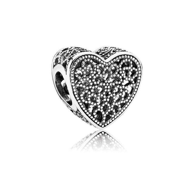Срібна намистина "Ажурне серце" Пандора MasterSem Київ - фото 1