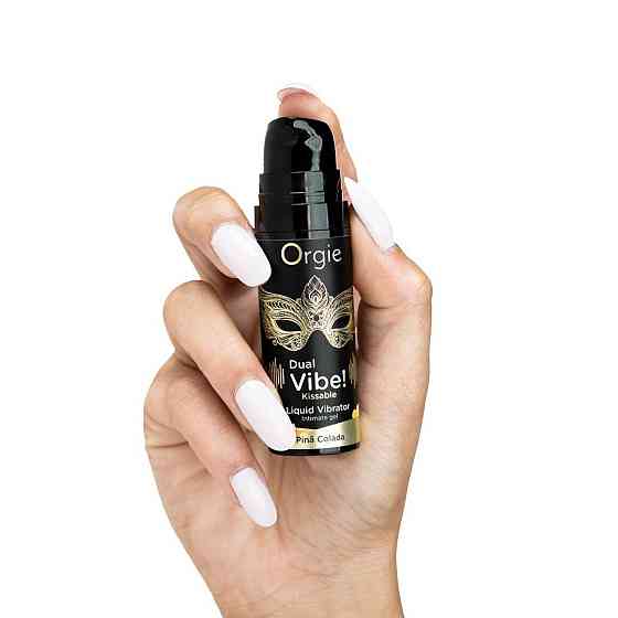 Рідкий вібратор Orgie Dual Vibe! Pina Colada Kissable Liquid Vibrator, 15 мл Sex Aura Київ