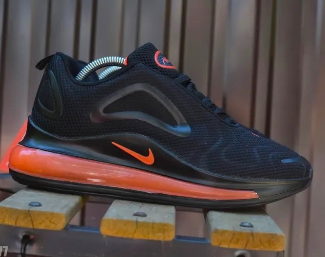 Кроссовки Nike 720 Чёрные и Оранжевые Мужские Найк с Амортизацией (размеры: 43,44,46) Видео Обзор Днепр - изображение 5