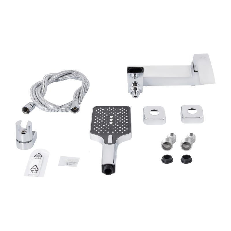 Смеситель для ванны с поворотным изливом, c душевым гарнитуром Qtap Swan Cascada QTSWA260CRM45565 Chrome Харьков - изображение 7