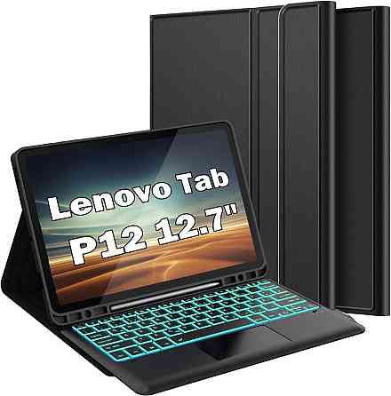Чехол-клавиатура с подсветкой и тачпадом для планшета Lenovo Tab P12 12,7 дюймов 2023 Днепр