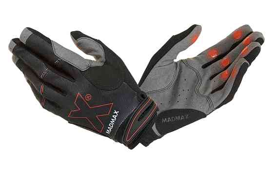 Рукавички для фітнесу MadMax MXG-103 X Gloves Black/Grey S Киев