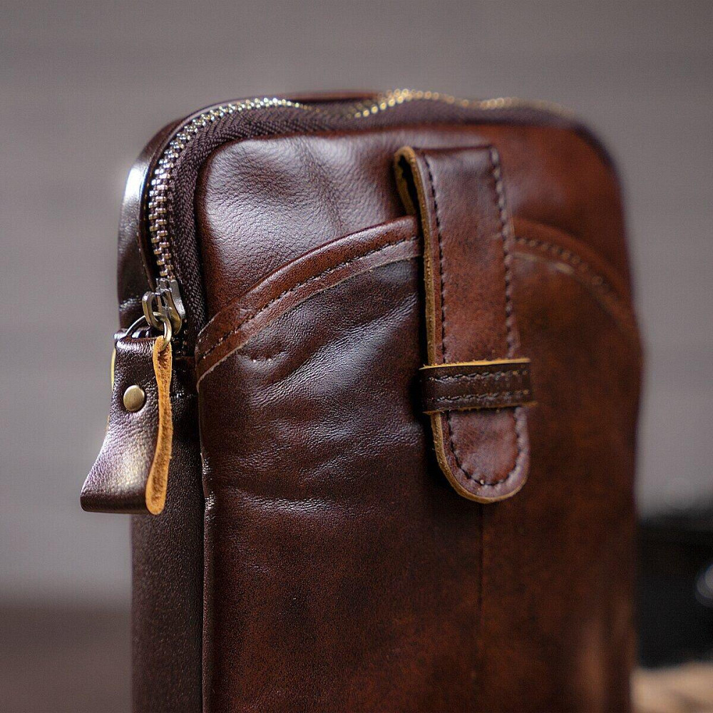 Сумка чоловіча Коричнева (Vintage) Київ - фото 1