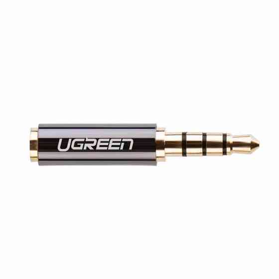 Переходник Ugreen аудио 3.5 mm штекер to 2.5 mm разъем 20502 (Серый) Николаев
