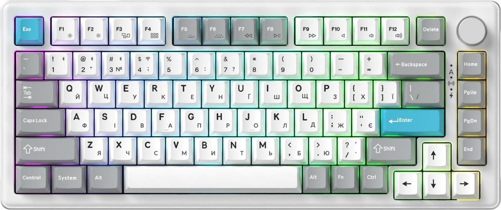 Клавіатура бездротова GamePro Asgard Yord Keychron Super Red Switch White (MK266WH) ( 10086 ) Харьков - изображение 19