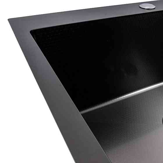 Кухонна мийка 60*50 PVD чорна VALESO Handmade DECOR (3,0/0,8) Коломыя