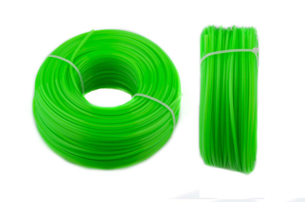 Леска мотокосы Ø2,7mm, 100 метров (звезда, зеленая) Мукачево - изображение 1