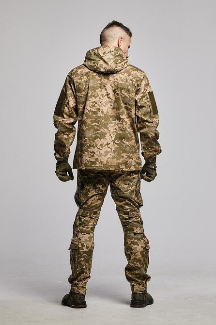 Военная летняя мужская куртка пиксель тактическая полевая куртка рип стоп с капюшоном для военнослужащего Львов - изображение 5