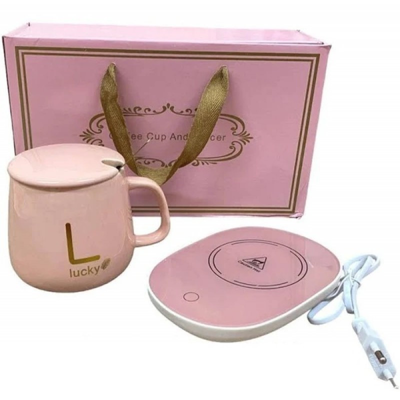Чашка керамическая на подставке с подогревом в подарочной упаковке, в комплекте ложка и кабель для зарядки Одесса - изображение 6