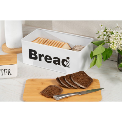 Хлібниця Ardesto Midori 33х18х13см, метал, бамбук, білий (AR0912WB) Вінниця - фото 9