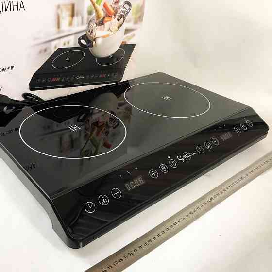 Настільна побутова електрична плита для дому кухні Suntera, Плита для приготування страв EU-37 Івано-Франківськ