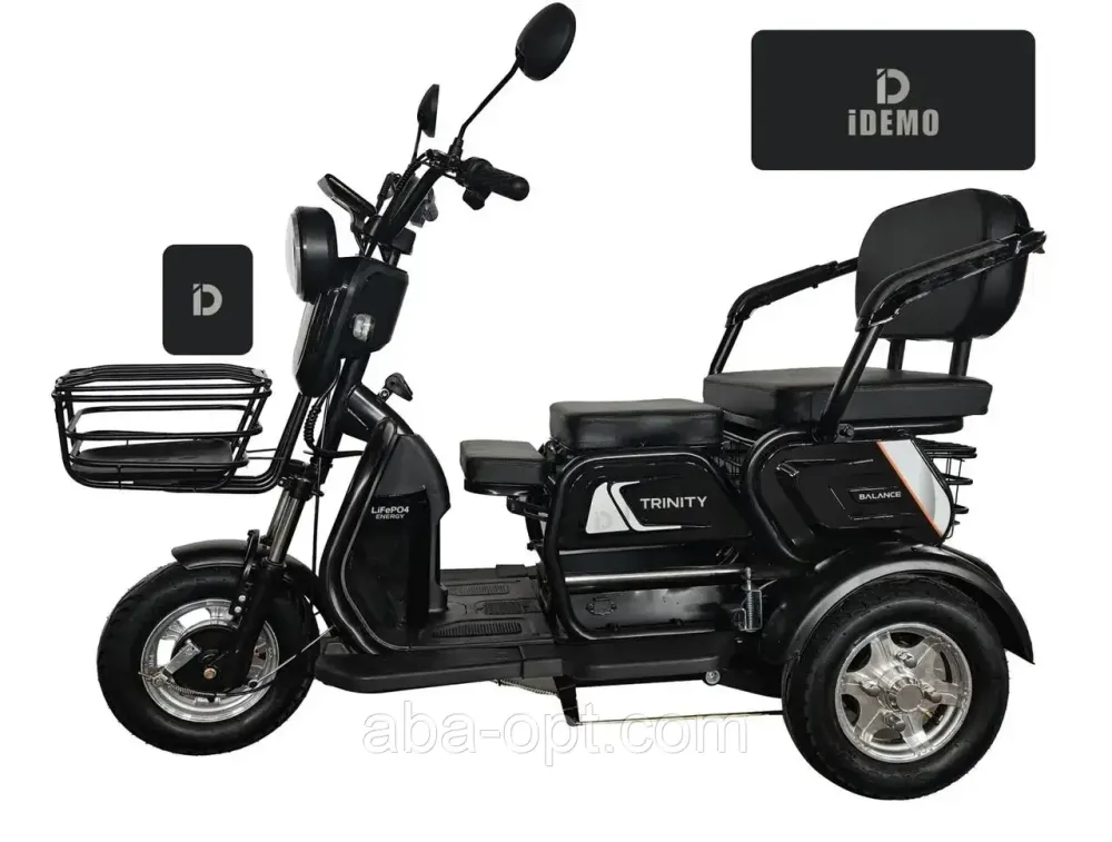 Електротрицикл з кузовом ID LOGAN S 1500W-72V-20Ah LiFePO4 шини 10«/10» купити дешево в Україні Одеса - фото 2