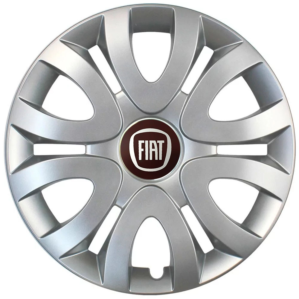 Автомобильные модельные колпаки R15 Fiat 330 4шт, SJS, серебряные Киев - изображение 1