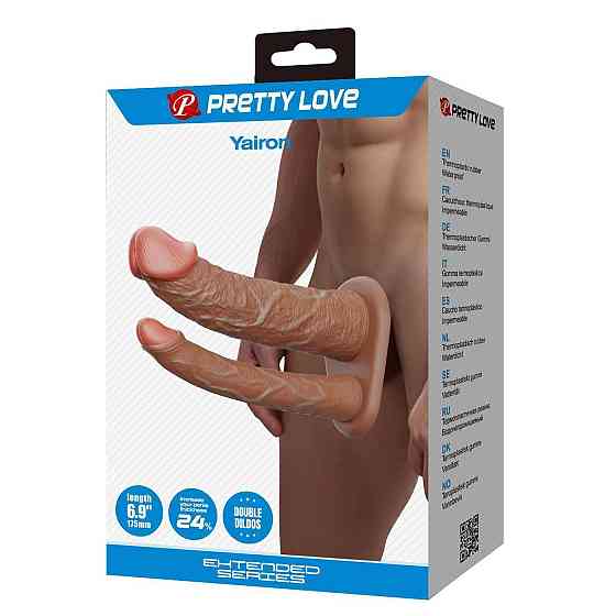 Насадка на пеніс для подвійного проникнення PRETTY LOVE Yairon, TPR, Waterproof Sex Aura Київ