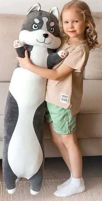 Игрушка обнимашка Хаскі-обнімусь іграшка М'яка подушка-обіймашка. Харків - фото 1