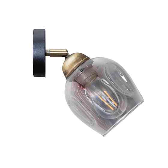 Світильник настінно-стельовий MSK Electric Enigma під одну лампу PL 20241-1 BK Одеса