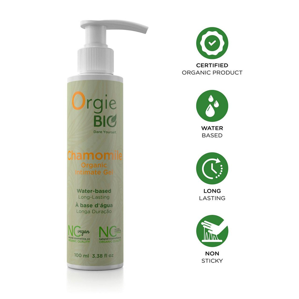 Лубрикант на водній основі Orgie – Bio Chamomile Organic Intimate Gel (100 мл), екстракт ромашки Sex Aura Київ - фото 3