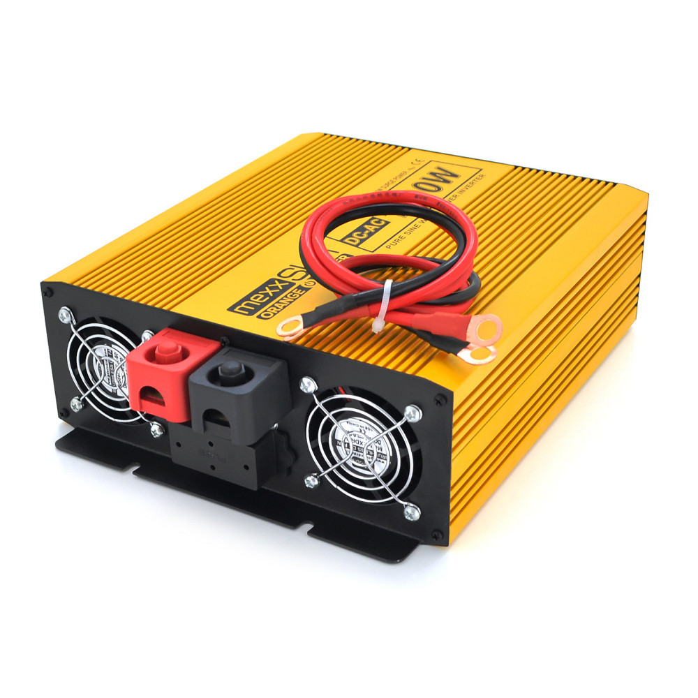 Інвертор напруги Mexxsun MXSPSW-1000, 24V/220V, 1000W з правильною синусоїдою, 2 Shuko, клемні дроти, Q4 Київ - фото 2