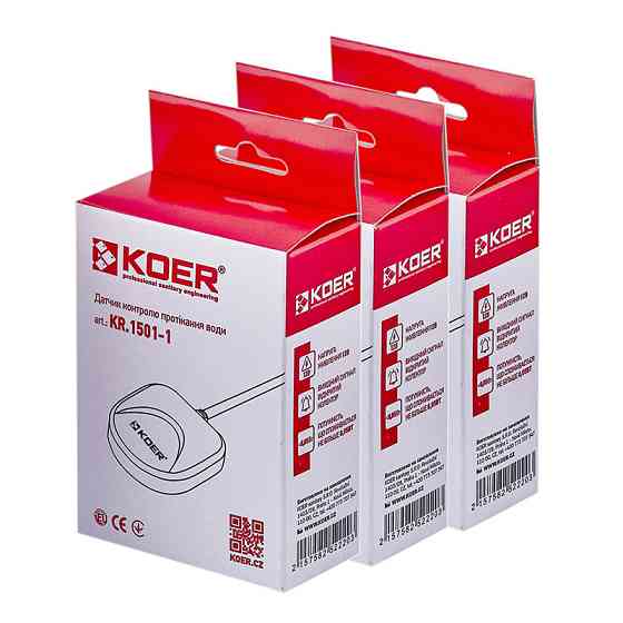 Датчик контролю протікання води Koer KR.1501-1 (довжина дроту 2 м) (KR5222) Київ