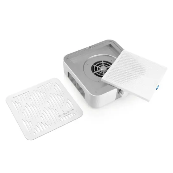 Вытяжка MUSSON X3 SILVER с НЕРА-фильтром 72W для маникюра и педикюра Киев