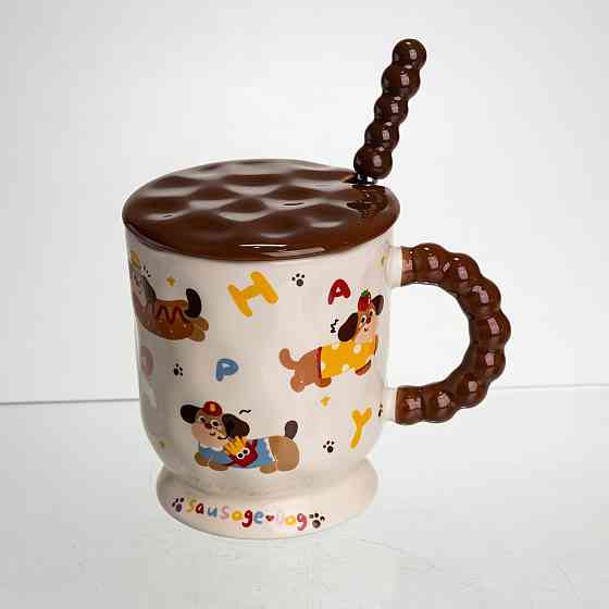 Новогодняя фарфоровая чашка 