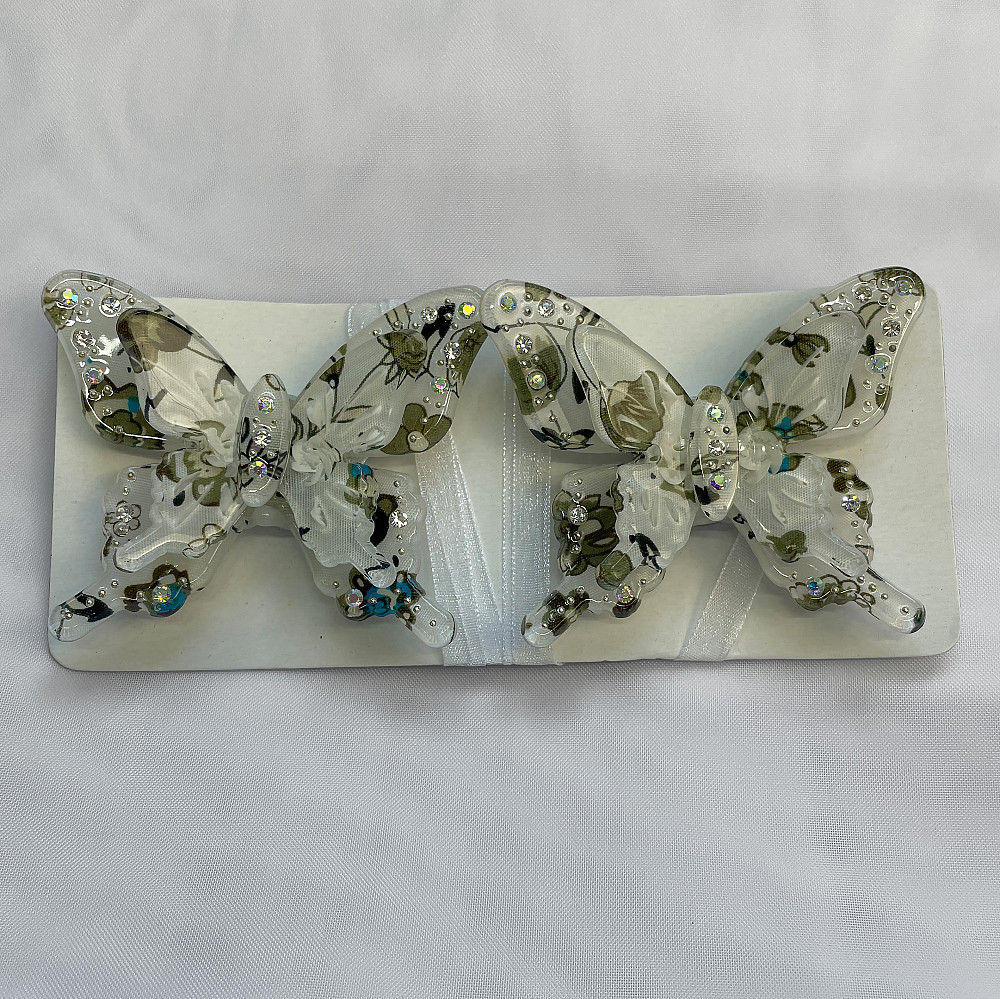 Магніти для штор і гардин Метелик Люсі набір 2 шт Хакі (81-171) Київ - фото 4