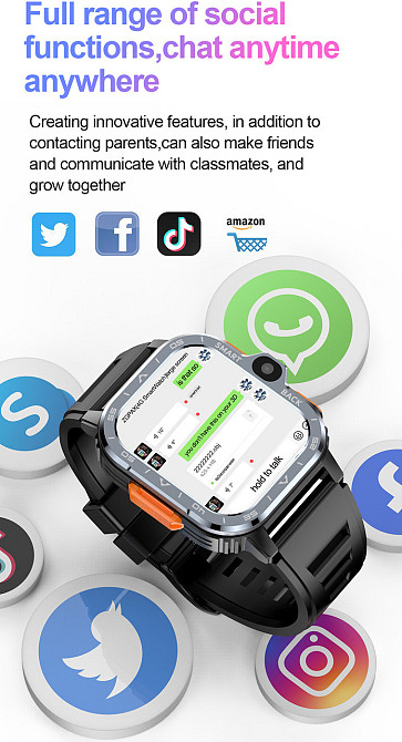 Розумний смарт-годинник Smart Nova Sim Rubber Black (2 ремінці) Чорний Київ - фото 6