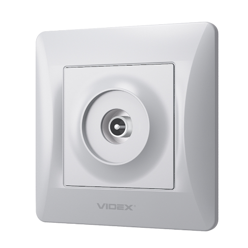 BINERA срібний шовк Розетка внутрішня 1-а TV Videx Житомир