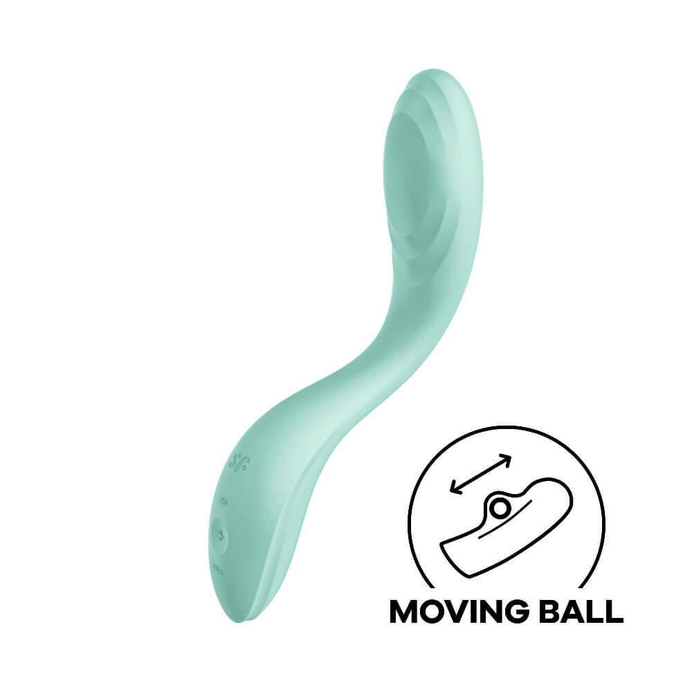 Вибратор с подвижным шариком Satisfyer Rrrolling Pleasure для точечной стимуляции точки G, мятный Sex Aura Киев - изображение 1