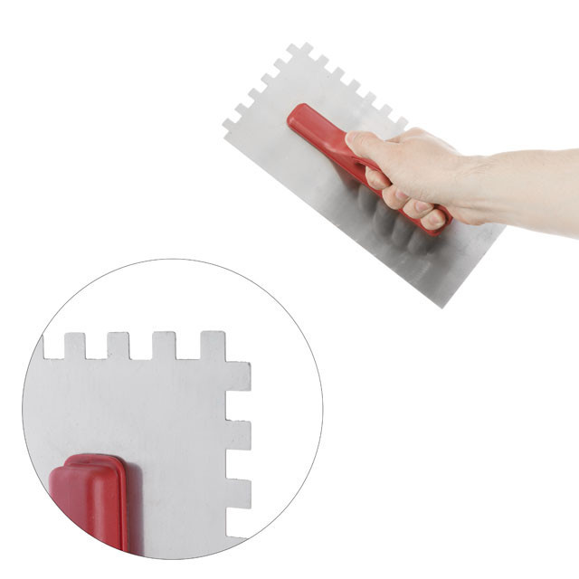 Тертка сталева, оцинкована, 280×130 мм, зуб: 10×10 мм INTERTOOL KT-0007 Київ - фото 3