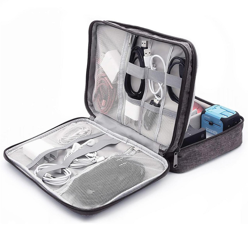 Чехол-органайзер универсальный кейс сумка для кабелей проводов, аксессуаров и мелочей 27 х 20 х 10 с Бровары - изображение 5