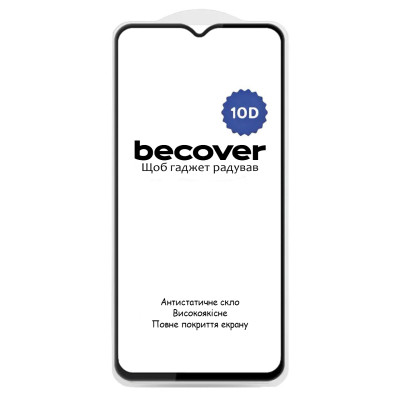 Стекло защитное BeCover Oppo A38 / A18 10D Black (713170) Винница - изображение 2