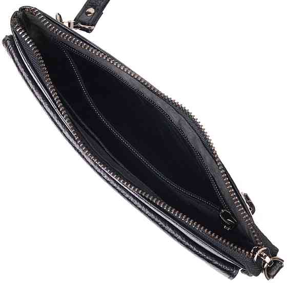 Стильний клатч для чоловіків із натуральної шкіри CANPELLINI 21546 Чорний Київ