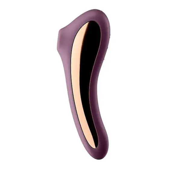 Вакуумний стимулятор з вібрацією Satisfyer Dual Kiss Wine Red Львів