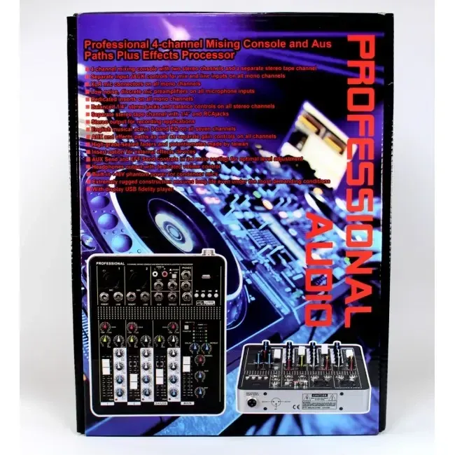 Професійний Аудіо мікшер  BT4000 (4 канали) Одеса - фото 3