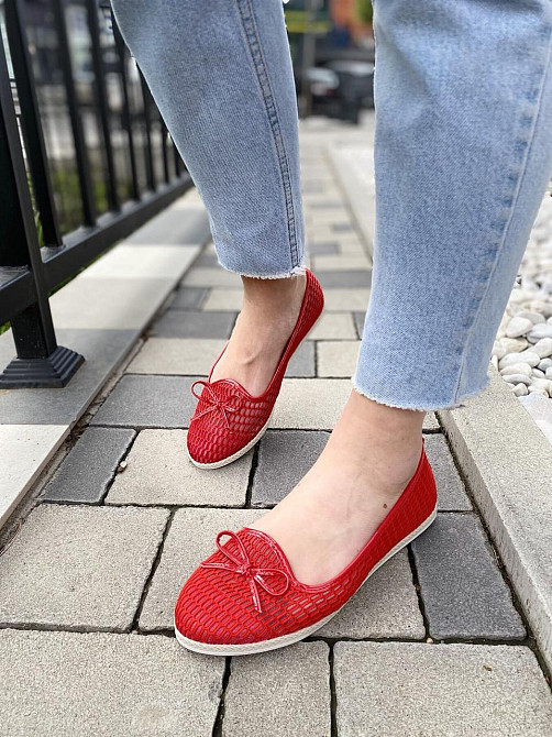 No brend Балетки жіночі ABC-7 червоні (літо, сітка) (1275) 37р.38р.39р.40р. 40 Коломия - фото 1