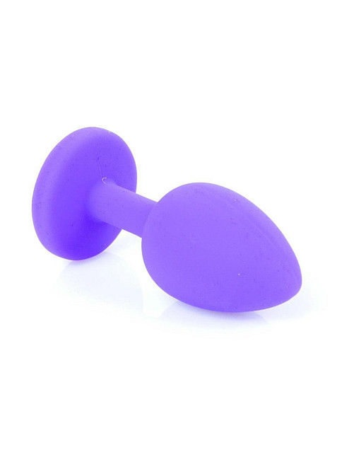 Анальна пробка - Jewellery Silicone Purple Plug S Red Sex Aura Київ - фото 3