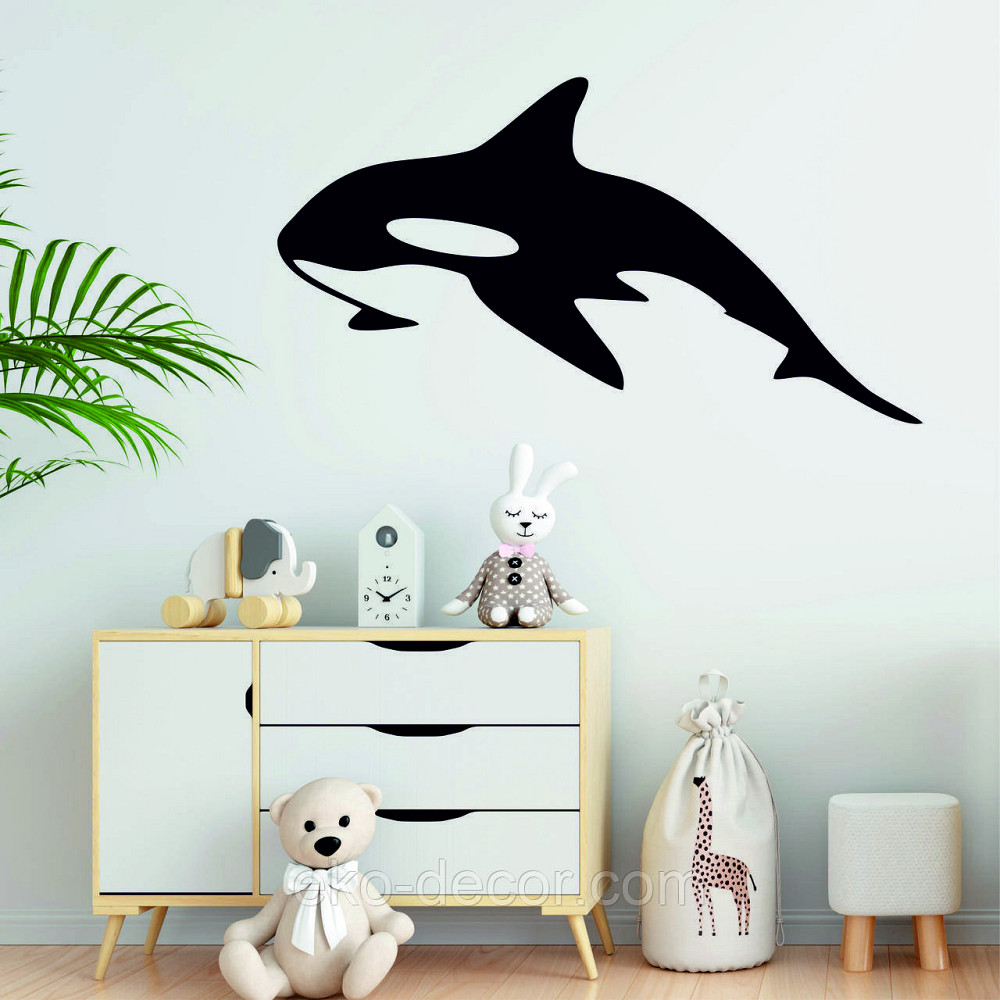 Декоративне настінне Панно «Касатка» Декор на стіну 110*48 см, Чорний Київ - фото 2