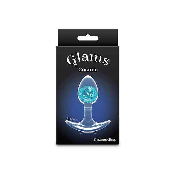 Анальна пробка NS Novelties Cosmic Glams — Small — Blue Sex Aura Київ